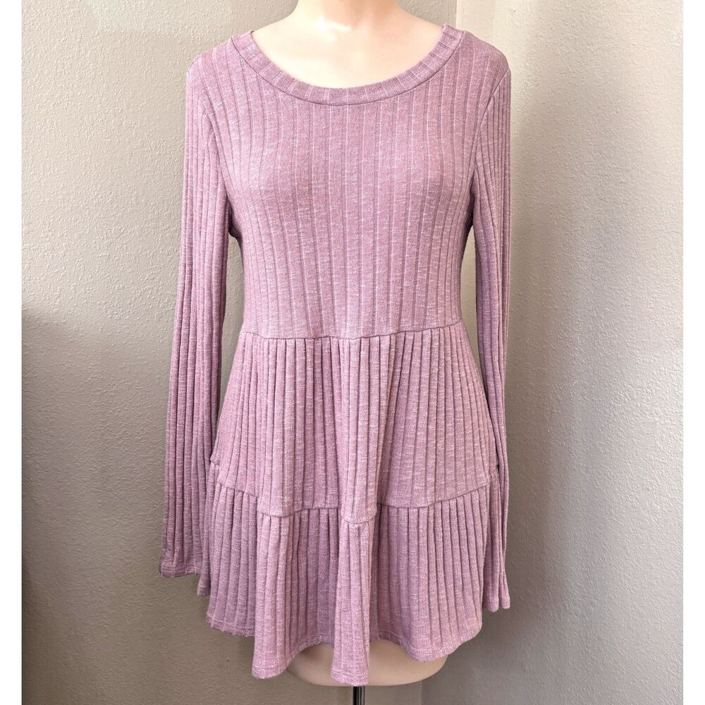 Womens Y2K Cottage Tiered Sweater Small Coquette Dainty Capsule Minimalist